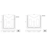 Drawing, Document holder A5, plastic