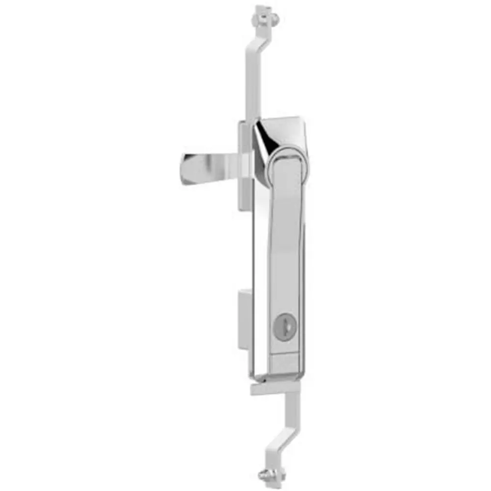 Swing handle, zinc, chrome plated, keyed alike, photograph