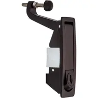 Compression lock, long latch, zinc, black