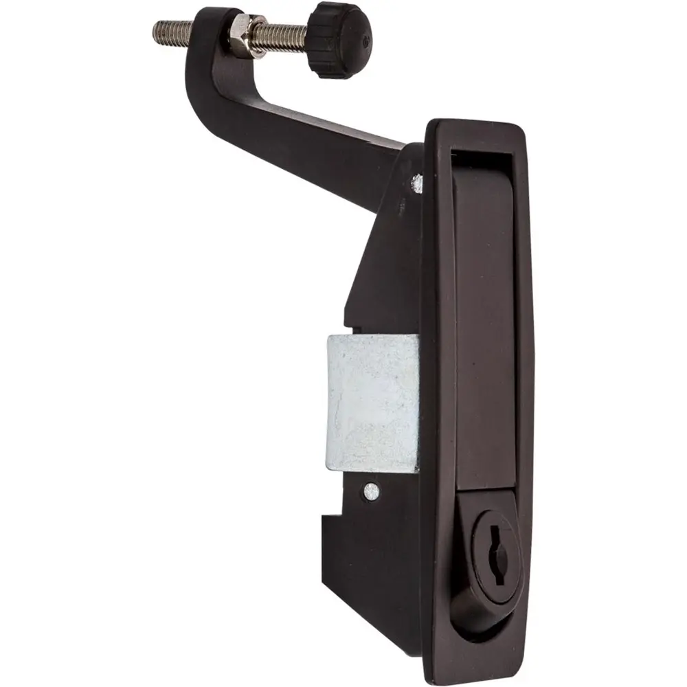 Compression lock, long latch, zinc, black