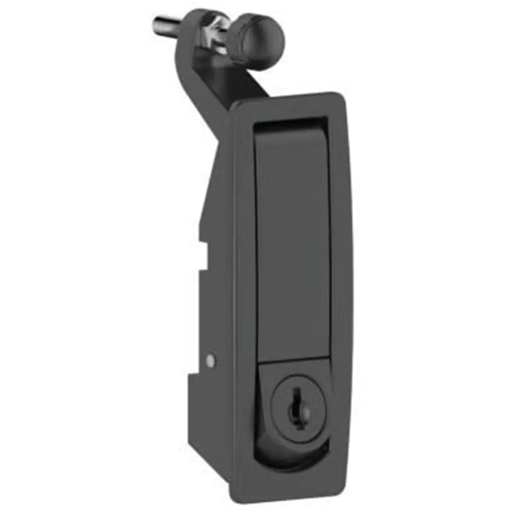 Compression lock, short latch, zinc, black