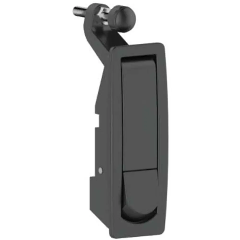 Compression latch, non-locking, short, zinc, black, photograph