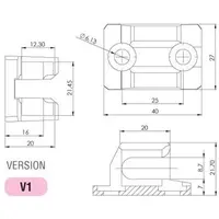 Drawing, Dual roller catcher guide, zinc