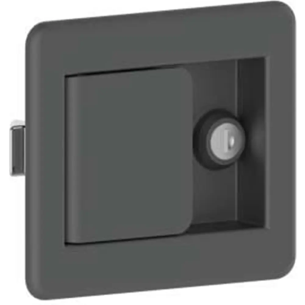 Push-to-close latch, polyamide, keyed alike, photograph