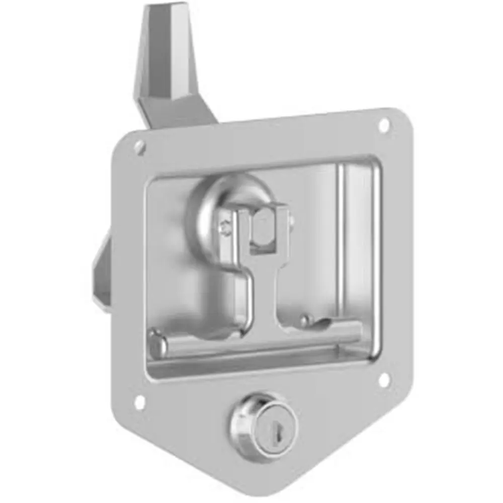 Truck toolbox lock, stainless, keyed alike