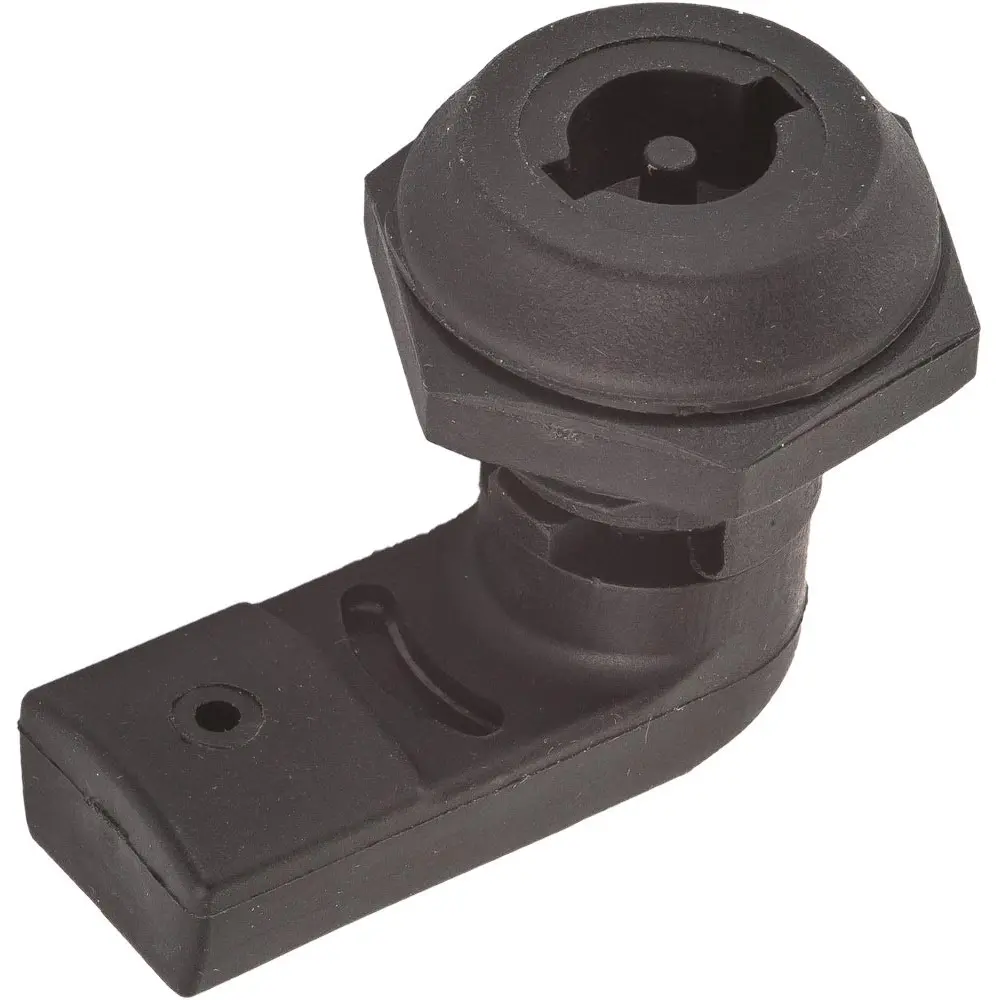 Quarter-turn cam lock, black, polyamide, 270-6 with key, 3 mm double-bit, photograph