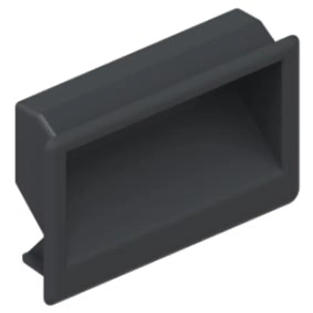 Handle recess, snap-in, polyamide, black, photograph