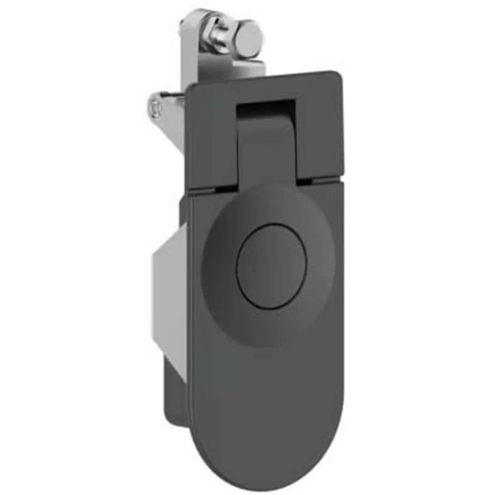 Compression lock, 30–45 mm, non-locking, no cylinder, zinc, black, photograph