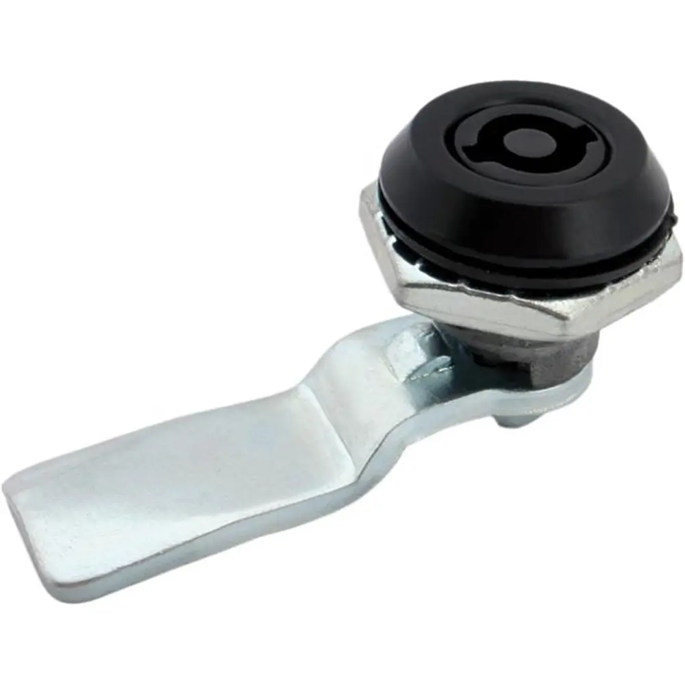 Quarter-turn cam lock, zinc, black, 5 mm double-bit, photograph
