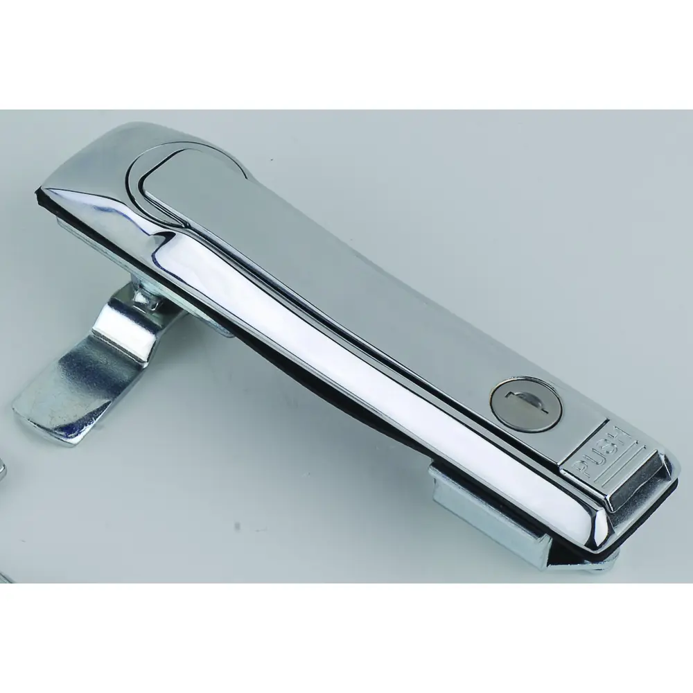 Swing handle lock, black painted, body, full metal, L54 mm