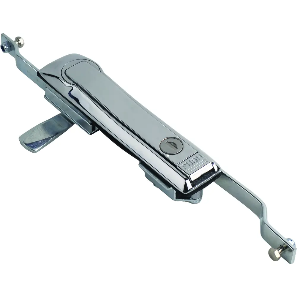 Swing handle lock, full chrome plated, full metal, L54 mm